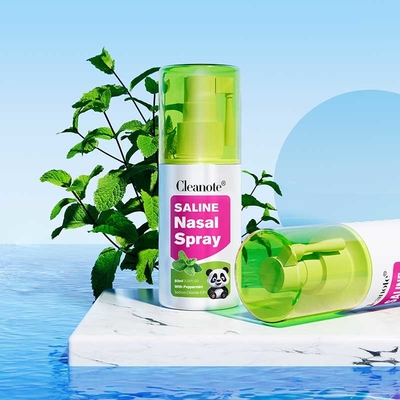 Bon prix 60 ml Spray nasal salin à base de menthe CleaNote pour la rhinite Allergies au froid Nasal congestionné Nasal irrité en ligne