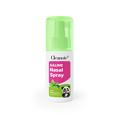 qualité Cléanote Spray nasal saline 0,9% NaCl 100 ml avec menthe poivrée Pour la rhinite froid congestionné irrité Nasal rafraîchissant usine